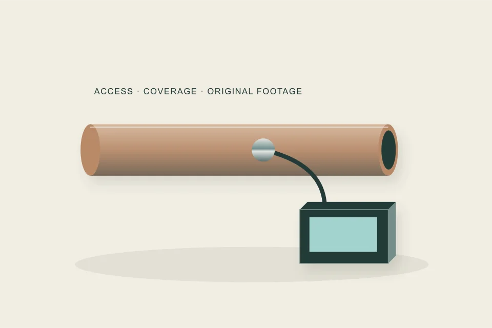 Original conceptual diagram: Calgary sewer line inspection: scope, footage and findings